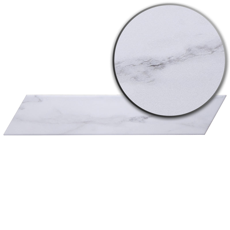 ELEGANCE 3.15"x15.75" Matte Porcelain Floor and Wall Tile - White