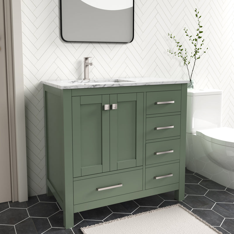 1901  36" Bathroom Vanity Cabinet Set