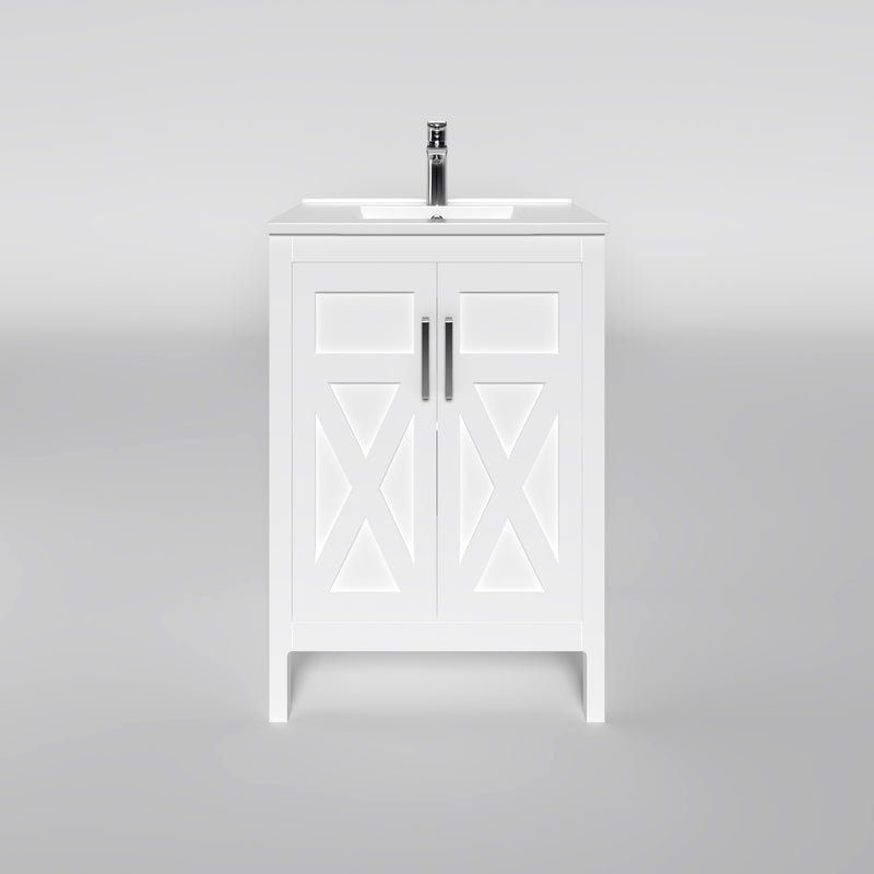 1907  24" Bathroom Vanity Cabinet Set