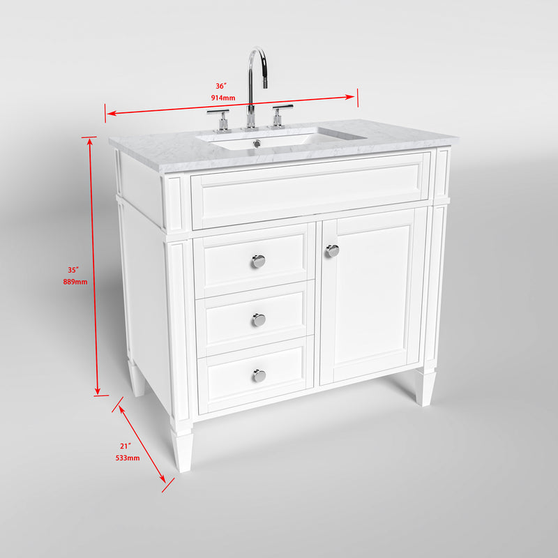 1916  36" Bathroom Vanity Cabinet Set