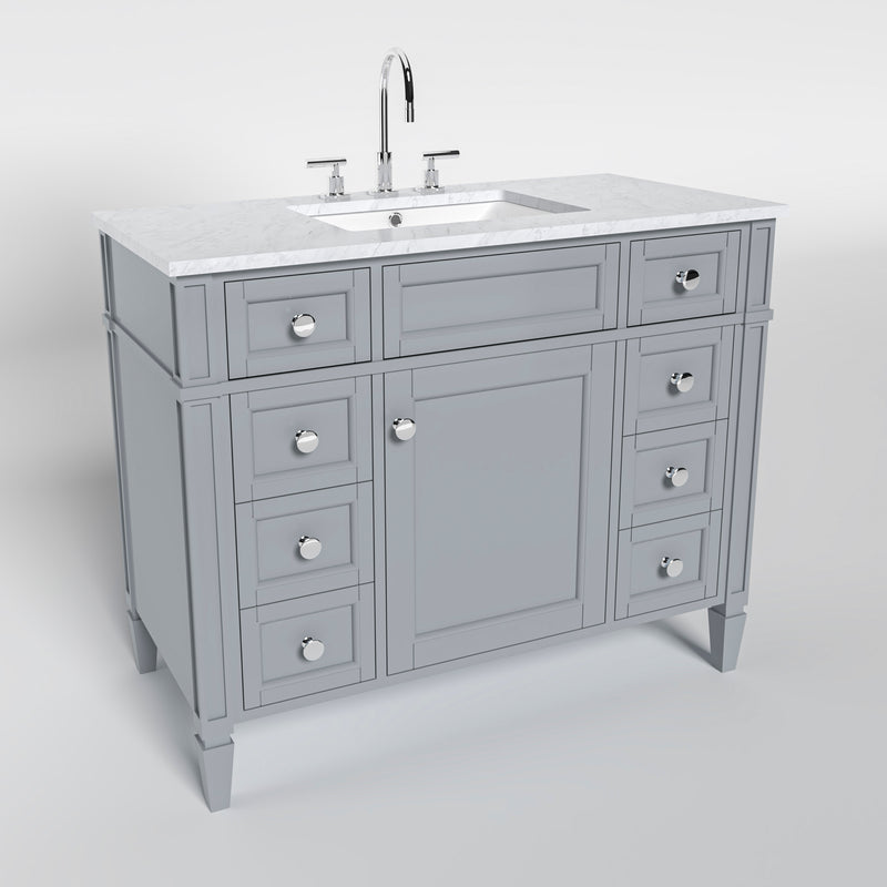 1916  42" Bathroom Vanity Cabinet Set