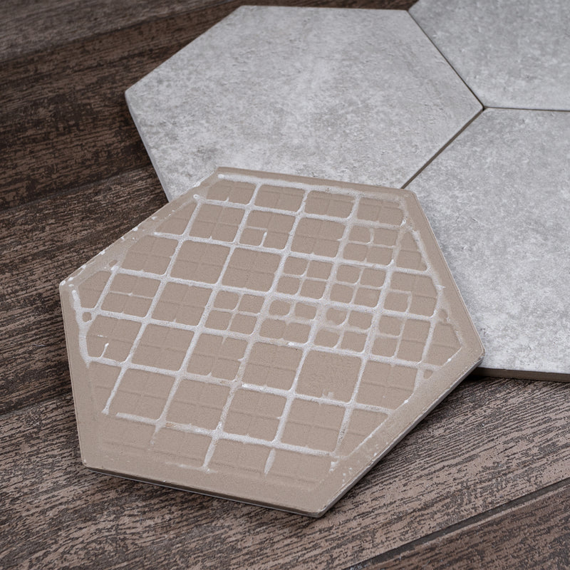 Dakota 7.87"x9.45" Matte Porcelain Floor and Wall Tile - Base Gray
