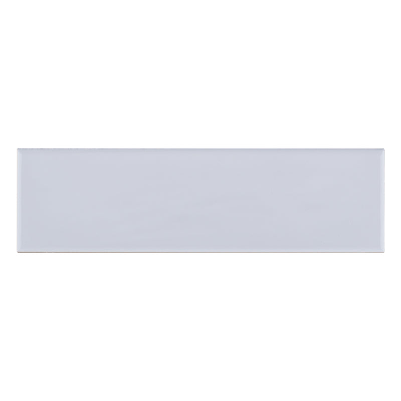 ZARATI 2.95"x11.81" Polished Ceramic Wall Tile - White